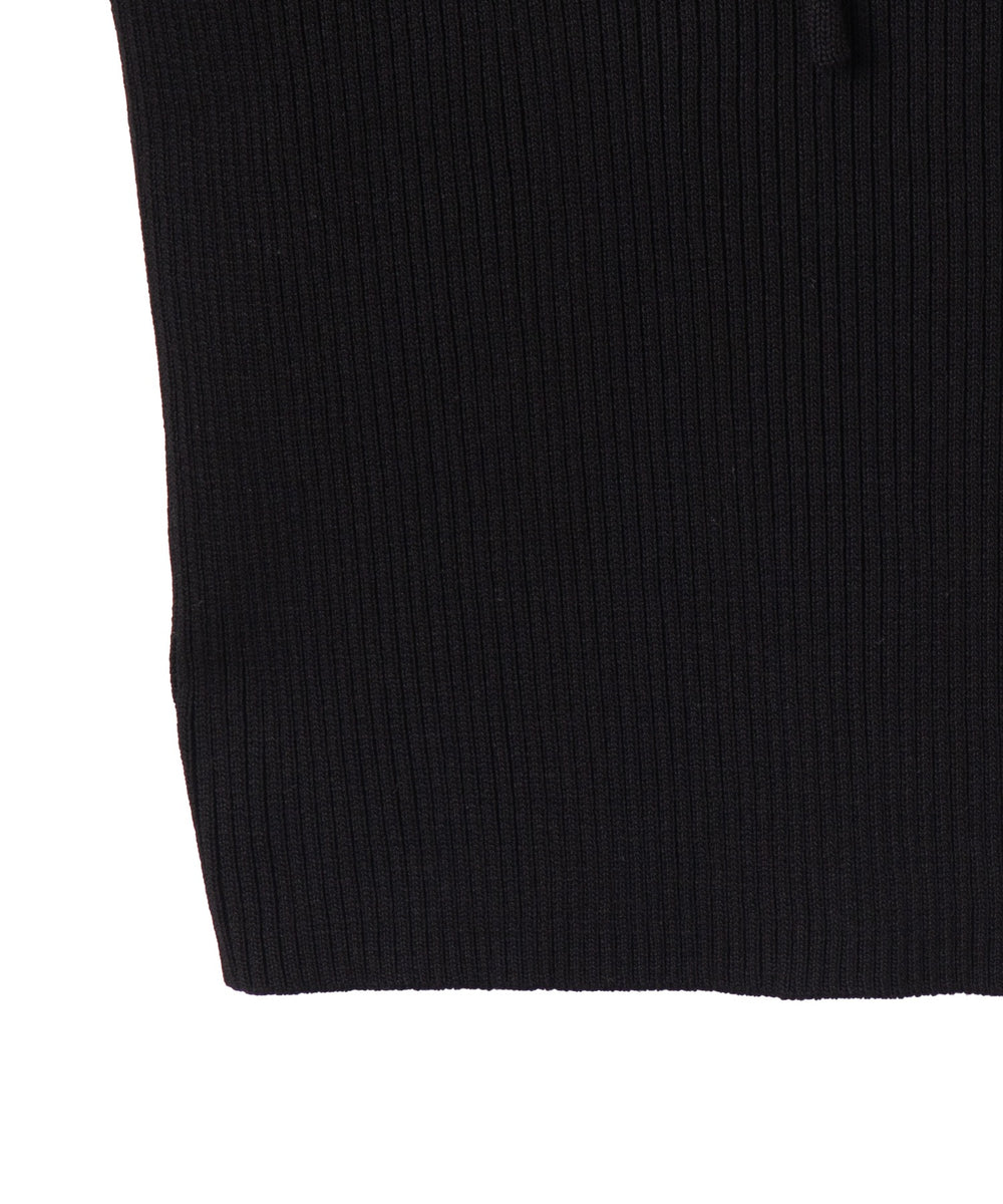 チョーカーリボン付きオフショルニット