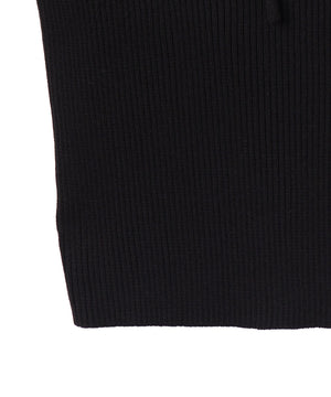 チョーカーリボン付きオフショルニット