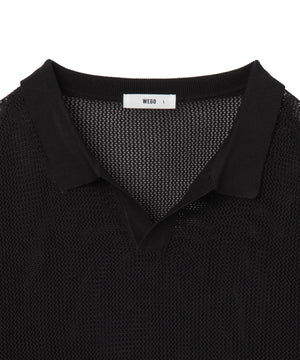 メッシュポロニットプルオーバー（S）