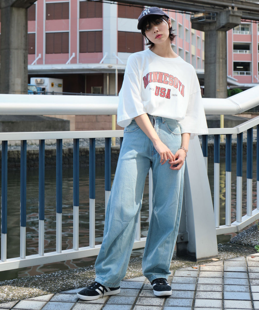 ホワイト モデル：160cm L着用