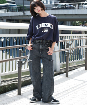 ネイビー モデル：160cm L着用