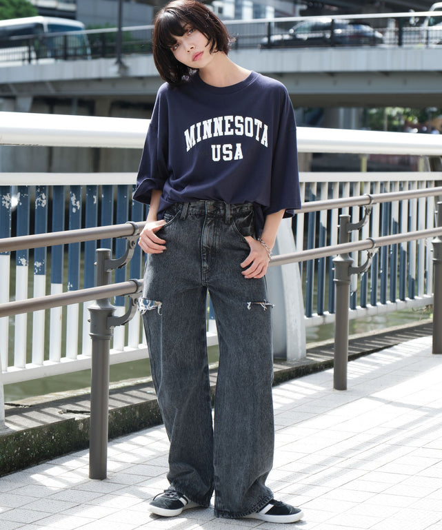 ネイビー モデル：160cm L着用