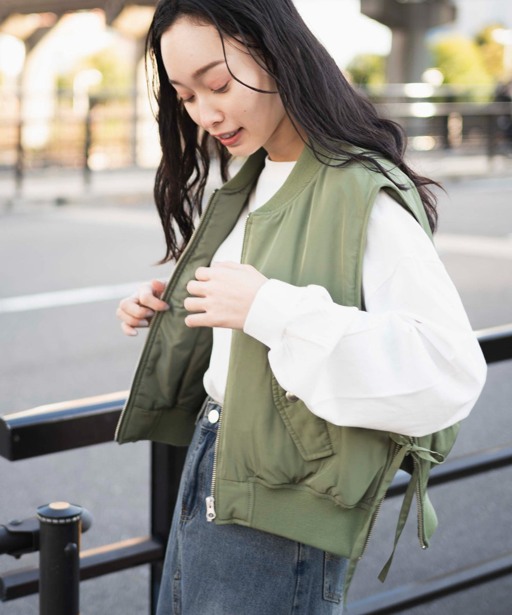 カーキ モデル：161cm F着用