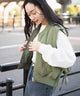 カーキ モデル：161cm F着用