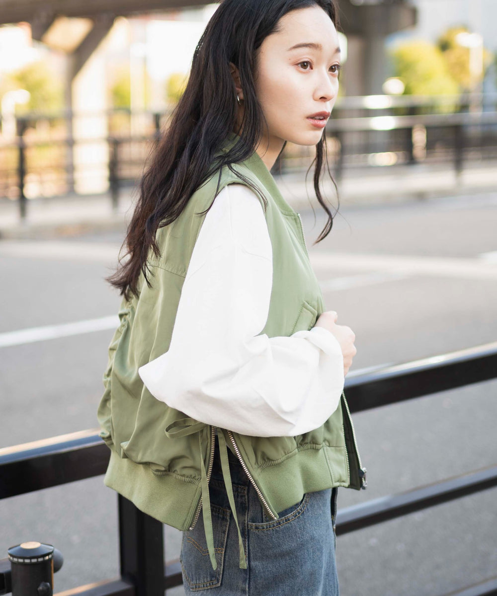 カーキ モデル：161cm F着用