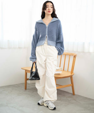 ブルー　モデル:163cm F着用