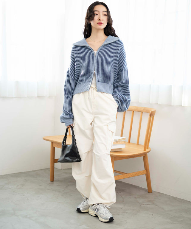 ブルー　モデル:163cm F着用