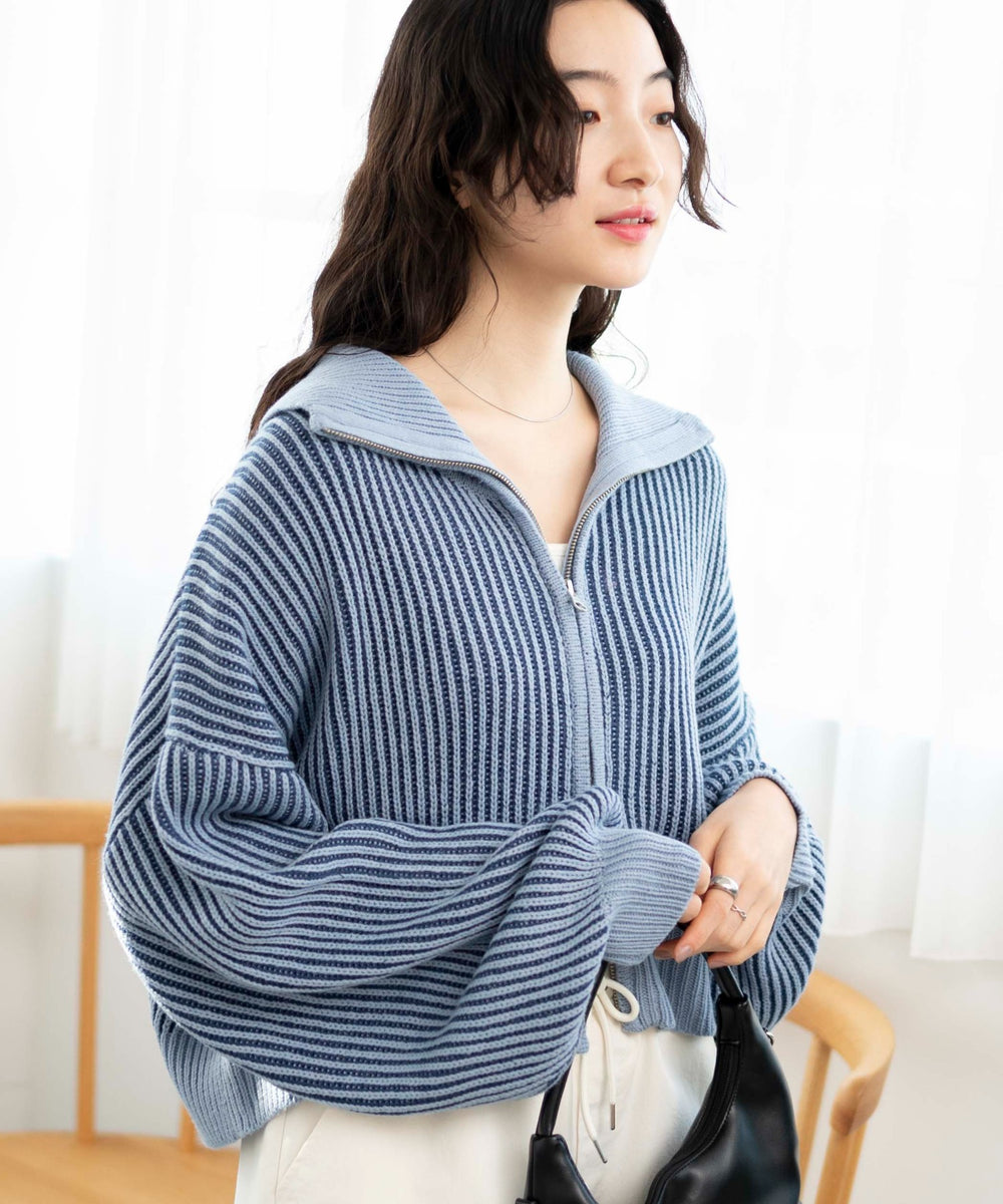 ブルー　モデル:163cm F着用