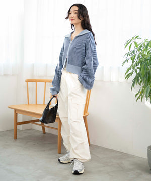 ブルー　モデル:163cm F着用