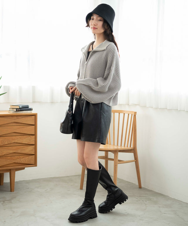 グレー　モデル:163cm F着用