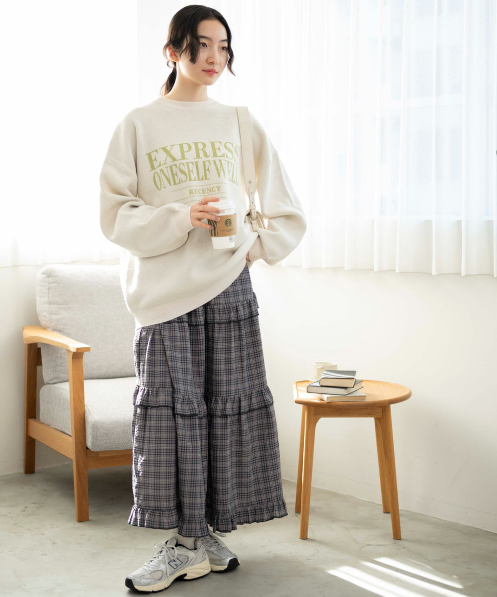 ホワイトアイボリー 　モデル:163cm F着用