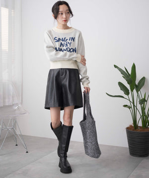 ホワイトアイボリー モデル:161cm F着用