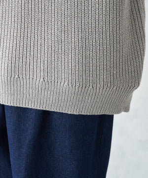 オーバーフィットハーフジッププルオーバー