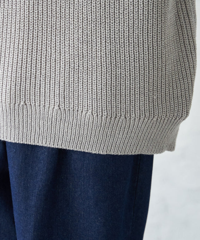 オーバーフィットハーフジッププルオーバー