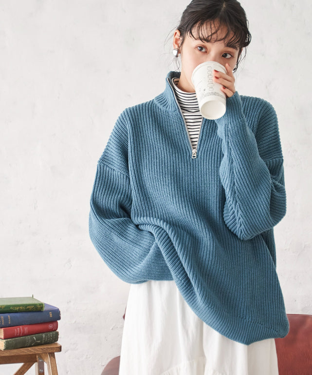 ブルー モデル：165cm M着用