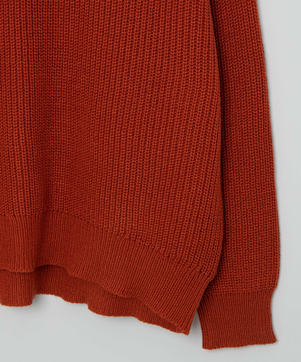 オーバーフィットハーフジッププルオーバー