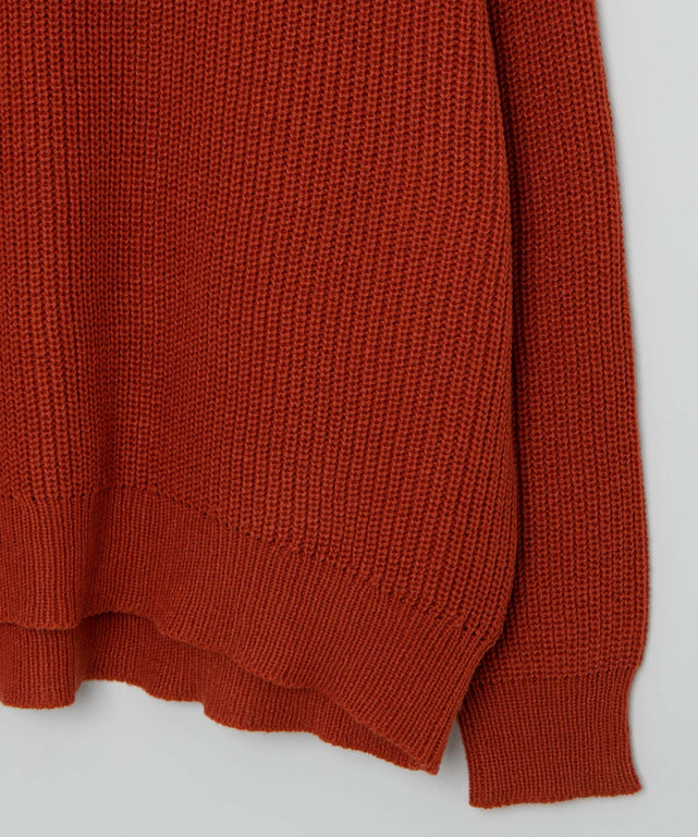 オーバーフィットハーフジッププルオーバー