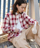 レッド系チェック モデル：174cm L着用