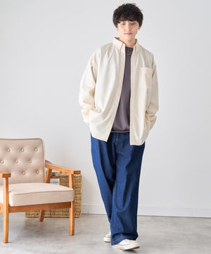 イエロー系ストライプ モデル：175cm L着用