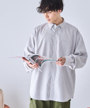 グレー系ストライプ モデル：175cm L着用