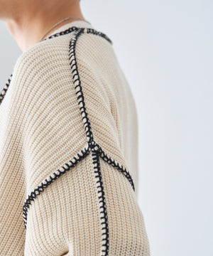 ハンドステッチカーディガン