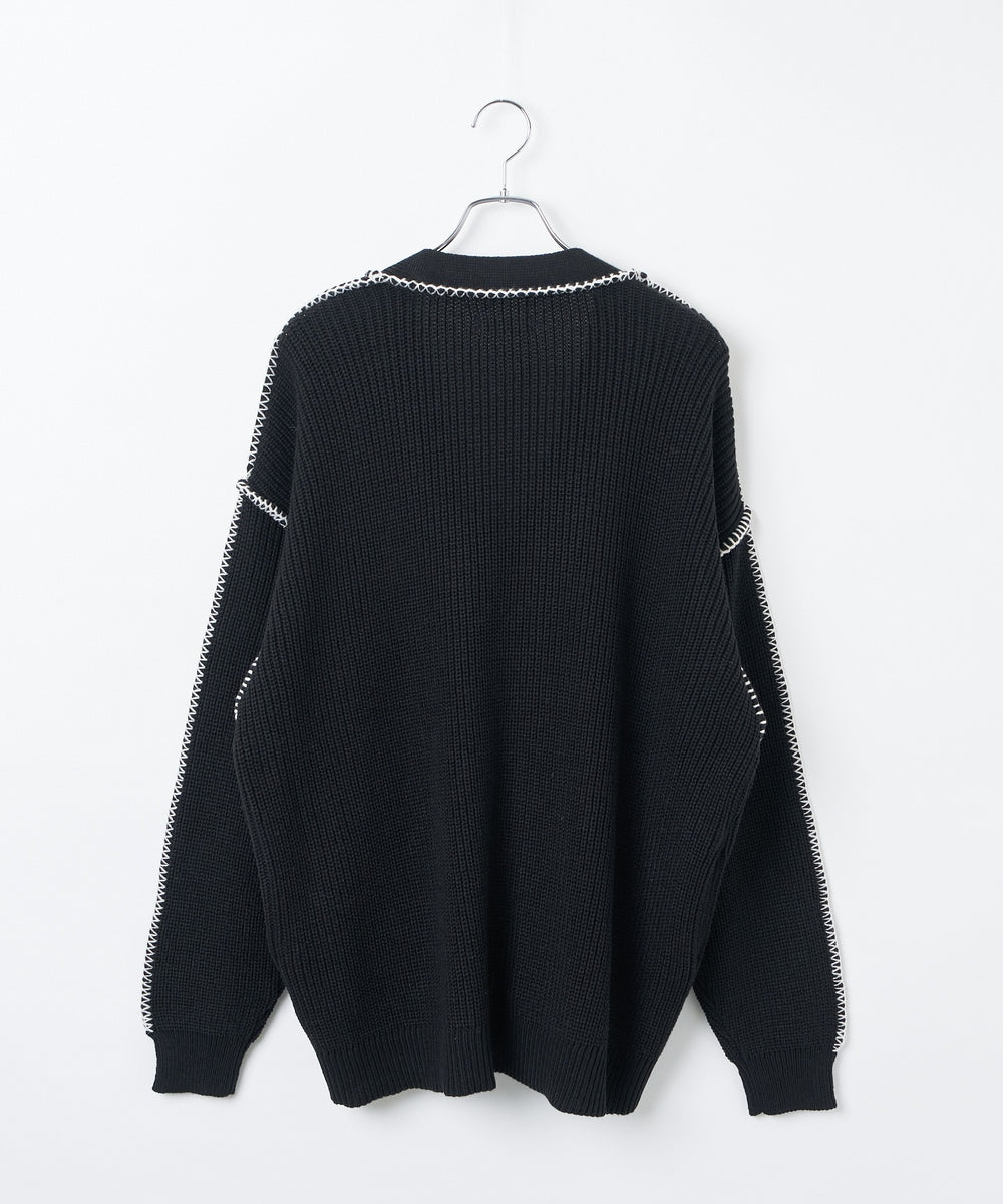 ハンドステッチカーディガン