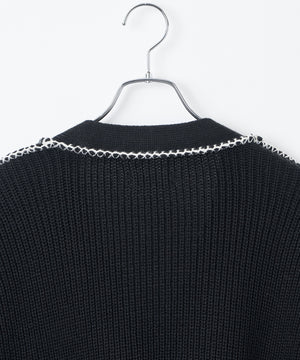 ハンドステッチカーディガン