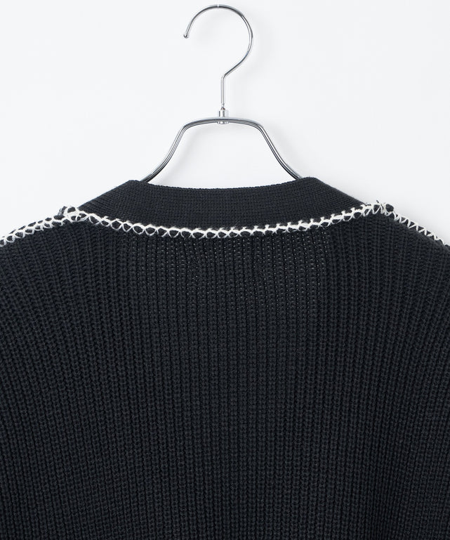 ハンドステッチカーディガン