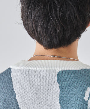 オーバーフィットパターンカーディガン