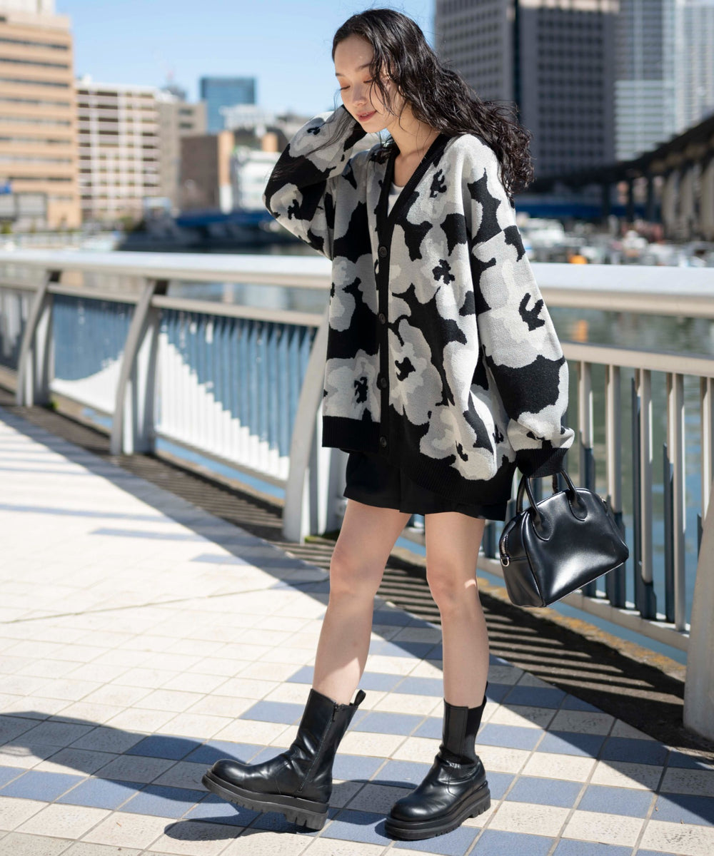 柄2 モデル : 161cm L着用