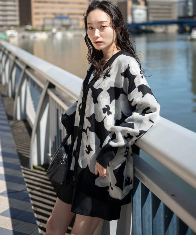 柄2 モデル : 161cm L着用