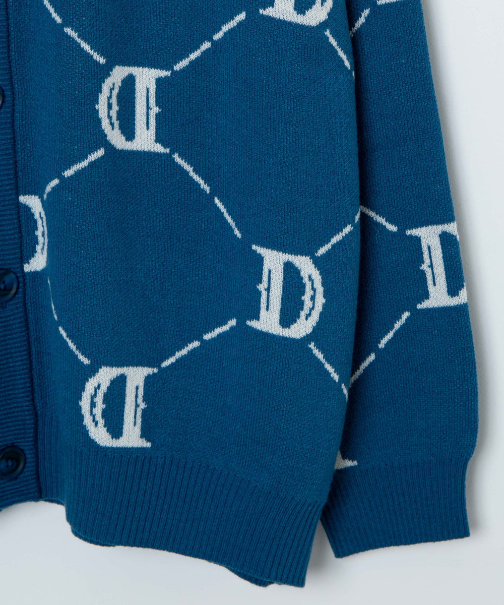 オーバーフィットロゴカーディガン