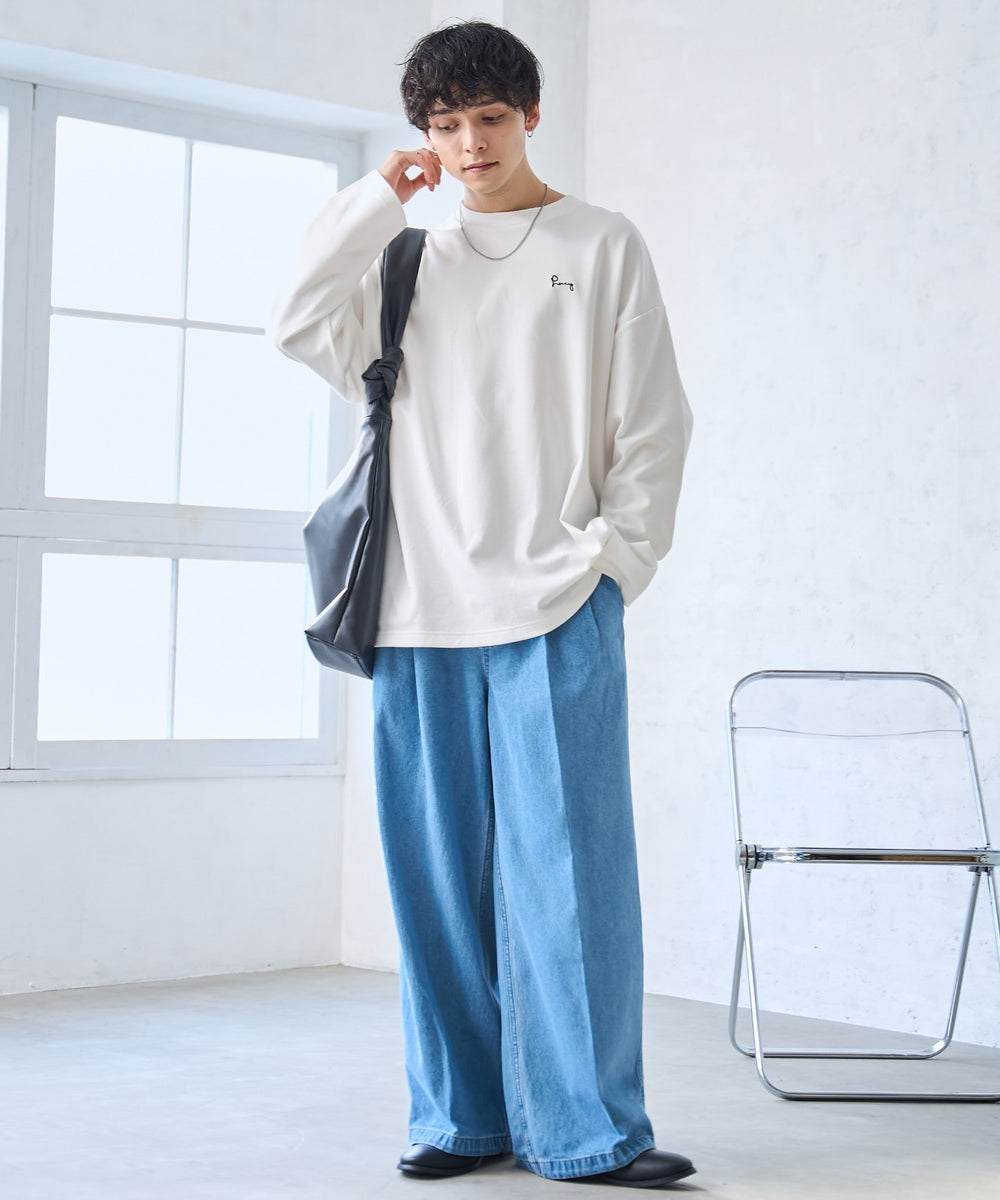 デニム淡色 モデル：175cm L着用