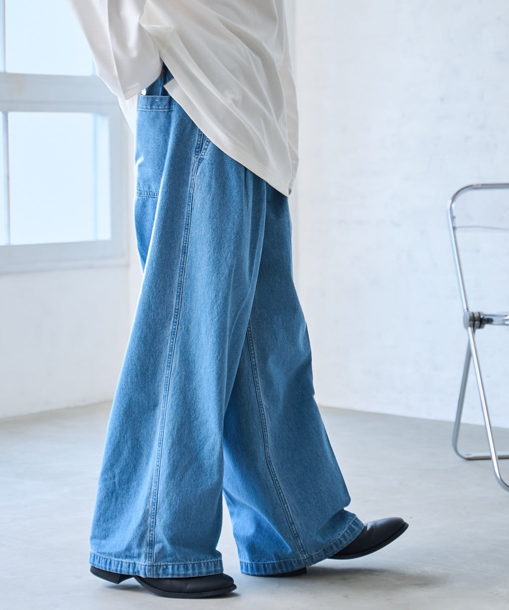 デニム淡色 モデル：175cm L着用