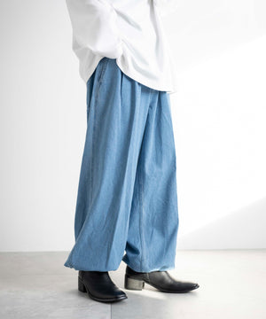 デニム淡色 モデル：175cm L着用