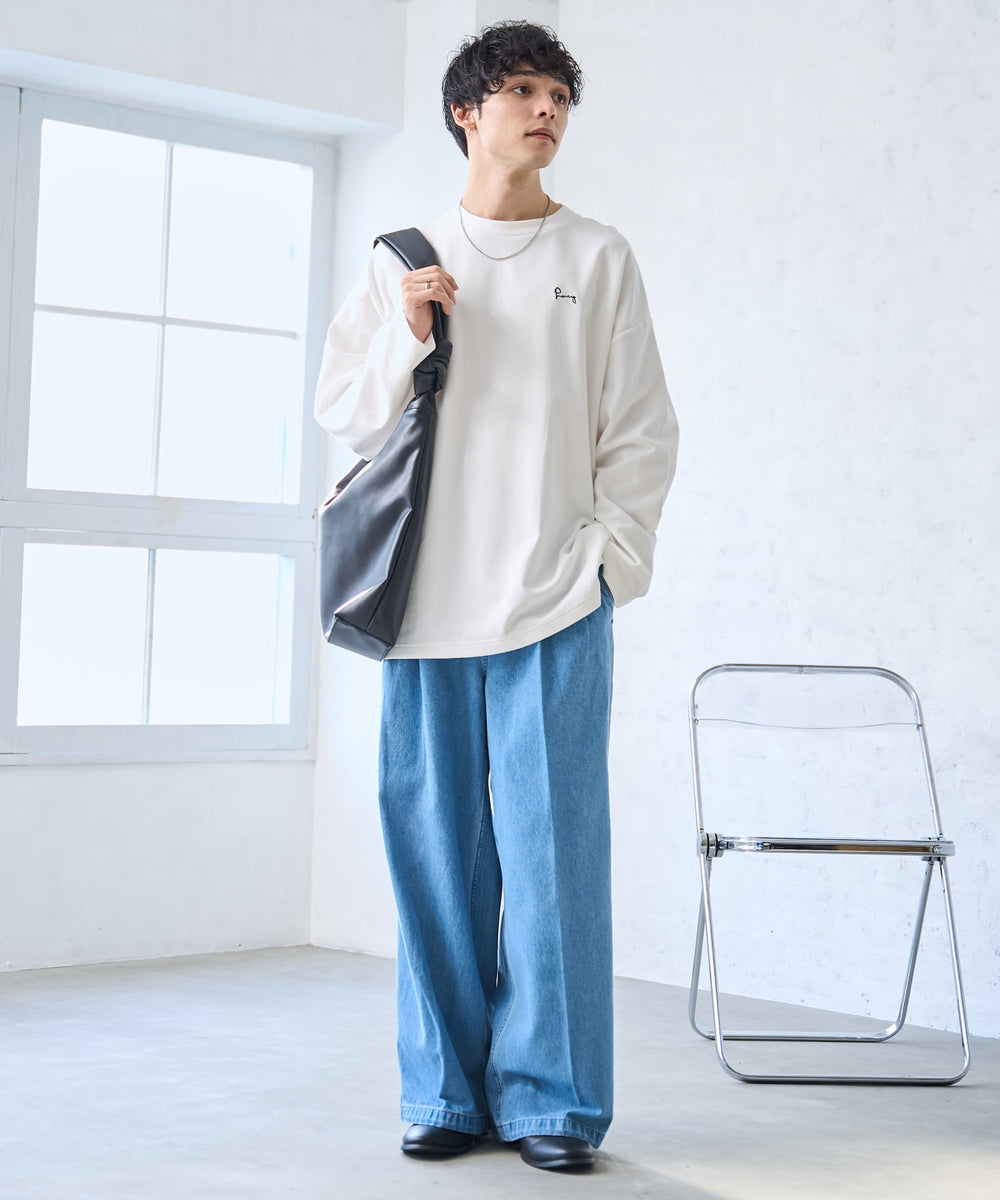 デニム淡色 モデル：175cm L着用