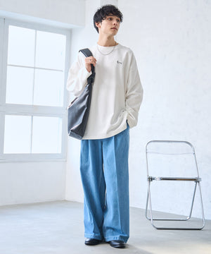 デニム淡色 モデル：175cm L着用