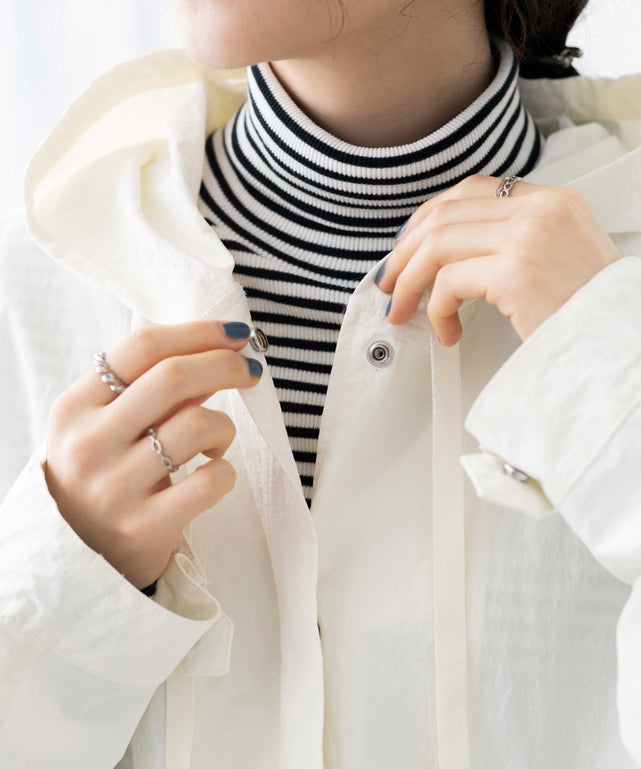 オフホワイト　モデル:163cm F着用