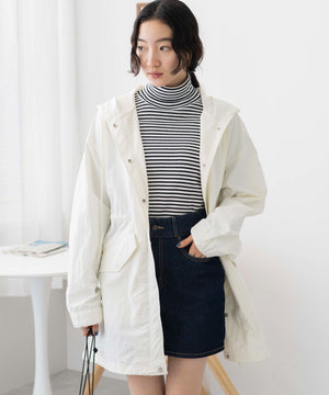 オフホワイト　モデル:163cm F着用