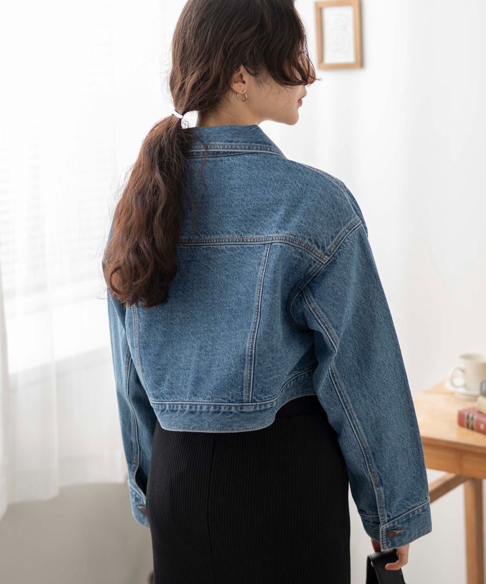 デニム中濃色　モデル:163cm F着用