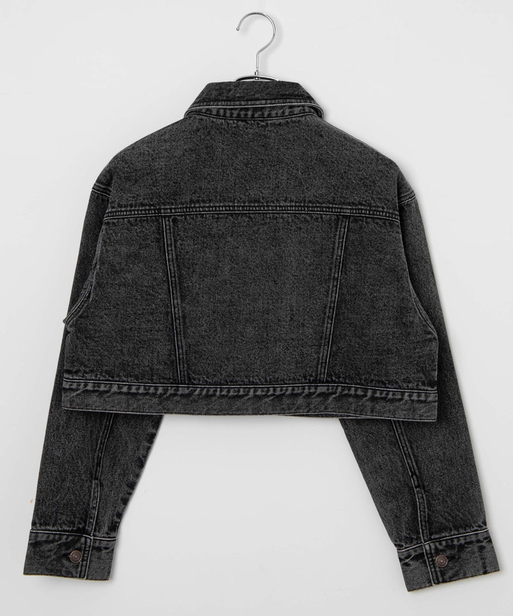 ショートデニムジャケット