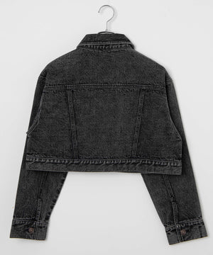 ショートデニムジャケット