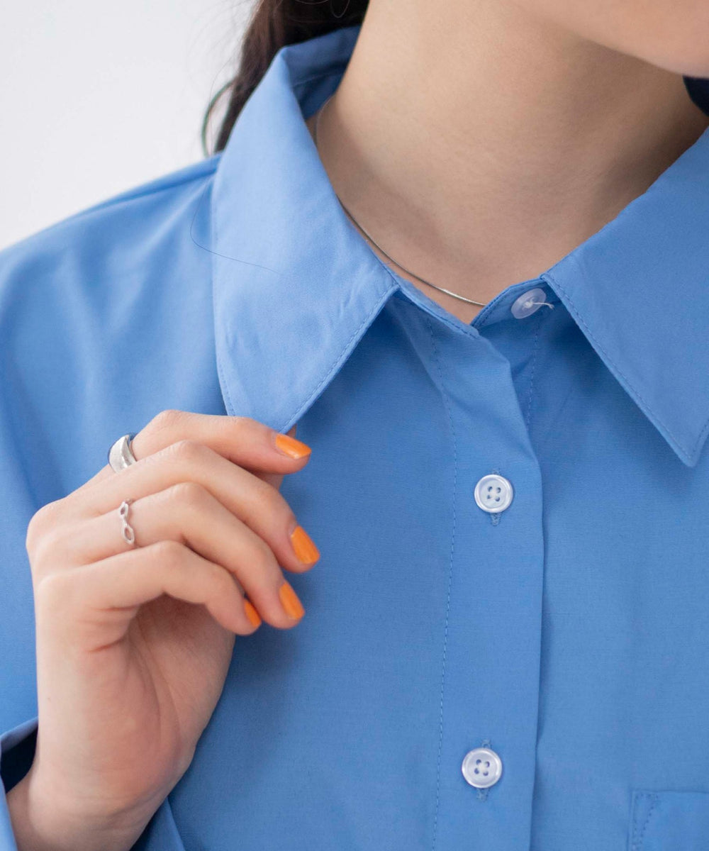 ブルー　モデル:163cm F着用