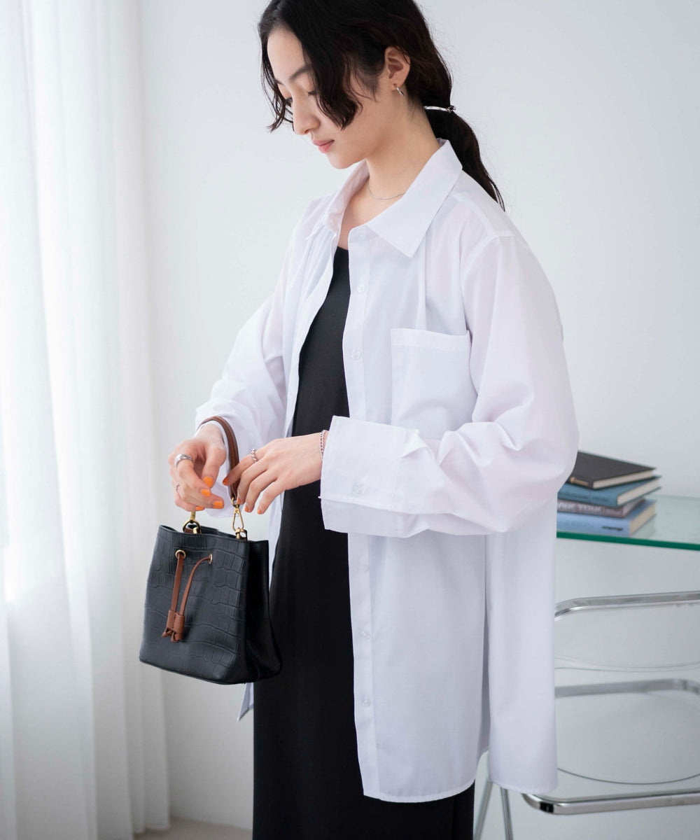 ホワイト 　モデル:163cm F着用