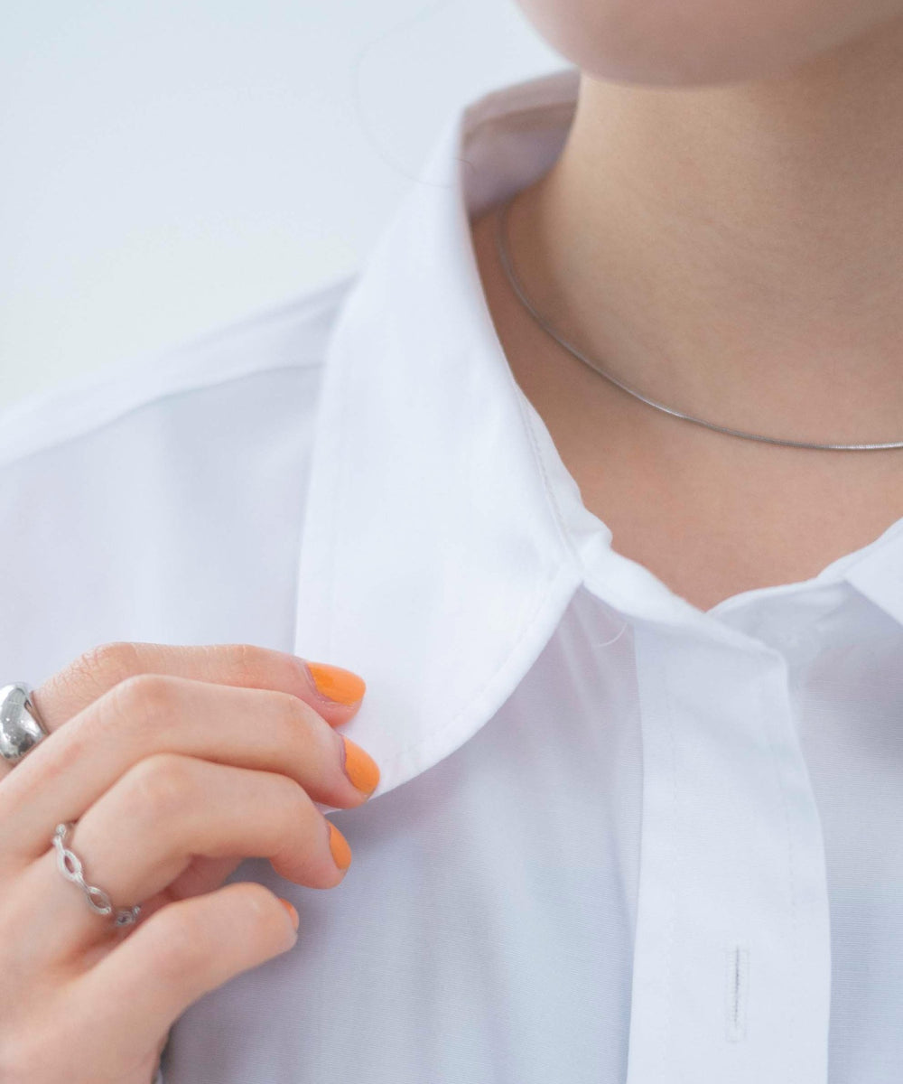 ホワイト 　モデル:163cm F着用