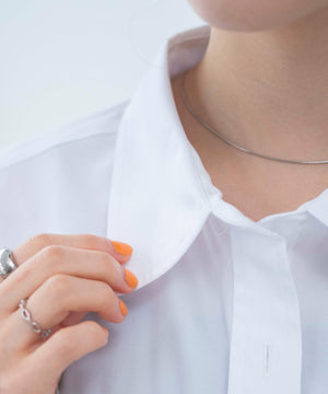 ホワイト 　モデル:163cm F着用