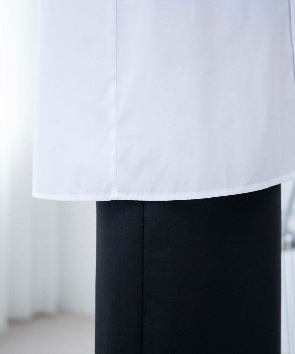 ホワイト 　モデル:163cm F着用