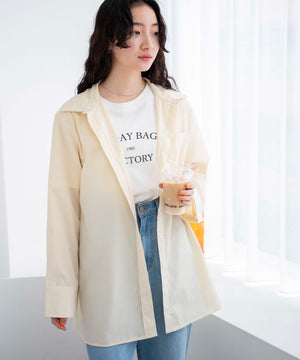 イエロー系ストライプ　モデル:163cm F着用