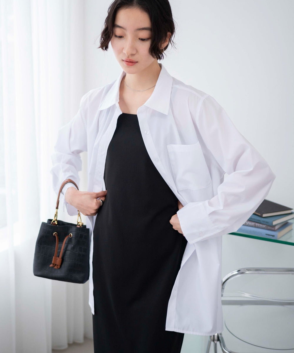 ホワイト 　モデル:163cm F着用