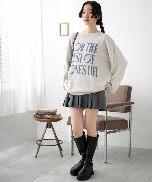 ホワイトアイボリー　モデル:163cm F着用